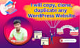 copy, clone, duplicate, or replicate any wordpress website
