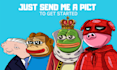 draw funny cartoon, bitcoin, meme coins, silly