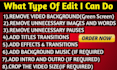 do video editing of online lessons and online courses