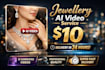 do jewellery ai videos within 48 hours only 10 dollars
