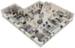 make a architecture 3d visualization floor plan using cgi