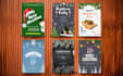 design a christmas greeting card, holiday flyer or new year poster
