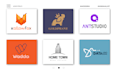 do modern minimalist logo design with free branding