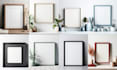give you 200 frame mockup bundle neutral simple mock up template frame art