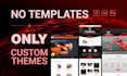 create a top notch website with custom design