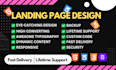 design html css landing page and HTML CSS bootstrap website