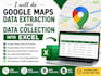 do google maps data extraction and data collection into excel