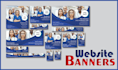 design web banners, website banners, headers, ads