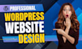 create a professional wordpress website design with elementor pro