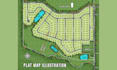 2d render lot subdivision site plan or plat map illustration