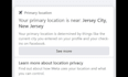 provide facebook USA ids confirmed primary location