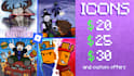 draw a roblox thumbnail or icon for your game