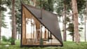 design tiny cabin, small house, cottage, cabana home 2d plan