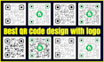 custom qr code design with logo for your website link or other info