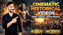 create ai viral history and bible long videos for youtube