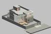 design floor plan, elevations, roof plan, section in revit