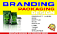 modern product packaging design box label design