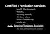 provide you certified translation services
