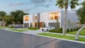 design house, villa, 3d exterior rendering and walkthrough
