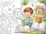do children story book illustration watercolor