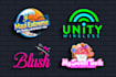 do modern attractive 3d unique business logo design