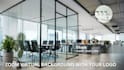 design office mockups and custom zoom virtual backgrounds