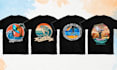 design custom wing foil surfing tshirt
