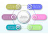 design flowcharts piecharts and business infographics