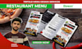 do professional food menu, restaurant menu and cafe menu