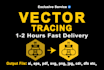 cleanup, redraw logo, vectorize 100 percent manual tracing