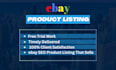 ebay listing, ebay product listing and ebay dropshipping