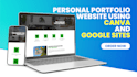 create personal portfolio website using canva or google sites