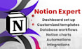 set up notion workspace notion templates notion database notion dashboard notion