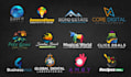 custom business logo and professional brand identity