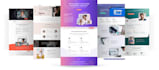 create responsive HTML CSS landing pages and portfolio sites
