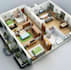 do 3d floor plan, interior view