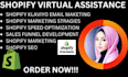 manage your shopify store shopify dropshipping store shopify virtual assistant