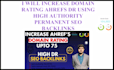 increase domain rating ahref dr with high authority SEO backlinks
