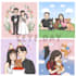 do family cute illustration