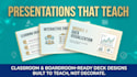 create presentation design for educators and trainers