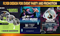 design modern event poster, party, and club, travel  flyers