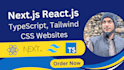 build next js, react js, typescript, javascript, tailwind css website