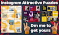 design  attractive puzzle for your instagram feed