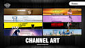design youtube thumbnail, channel art