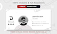design clickable HTML email signature and animated email signature