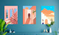 create boho art poster