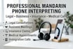 be your professional mandarin chinese phone interpreter