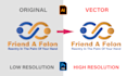 change, fix or vectorize your logo or any graphic design