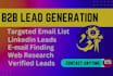 do data entry lead generation as admin support or VA expert