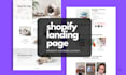 design shopify landing page, product landing page using pagefly, gempages